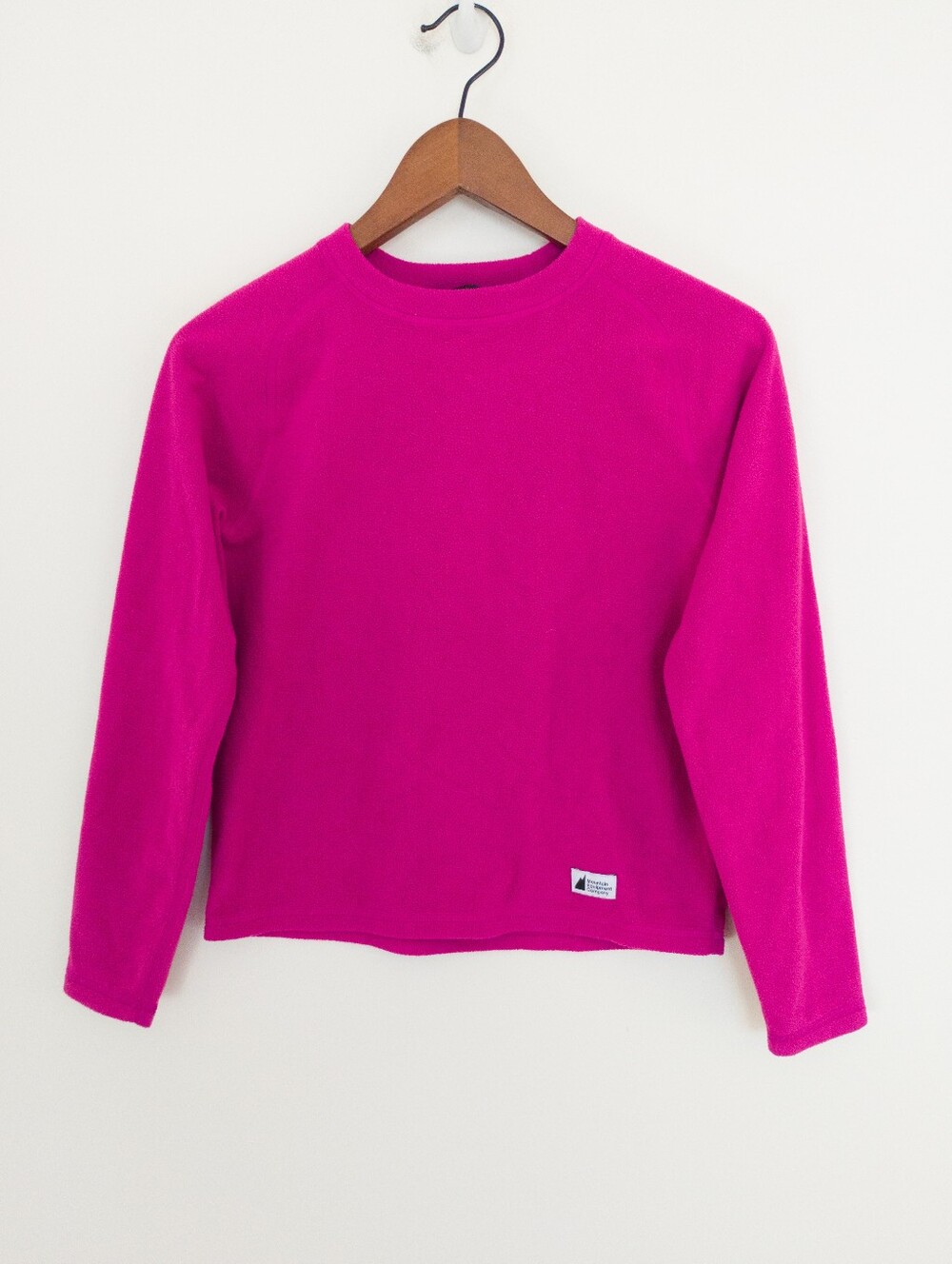 MEC Cozy Crew Fleece Sweater Magenta Pink Youth 12 Base Layer Crewneck